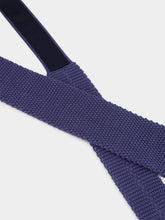 Brunello Cucinelli Denim Blue Silk Knit Tie