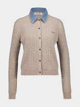 Miu Miu Sabbia Cashmere Silk Cardigan