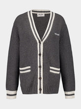 Miu Miu Grey Cashmere Knit Cardigan