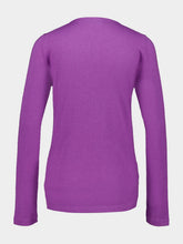 Miu Miu Wisteria Cashmere-Silk Crewneck Sweater