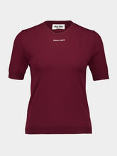 Miu Miu Amaranth Red Viscose Sweater