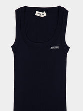 Miu Miu Navy Blue Cotton Knit Tank Top