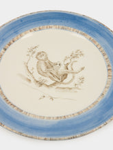 Paravicini Monkey Blue Ceramic 01 Dinner Plate