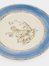 Paravicini Monkey Blue Ceramic 09 Dinner Plate
