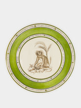 Paravicini Monkey Green Ceramic 06 Dinner Plate