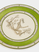 Paravicini Monkey Green Ceramic 10 Dinner Plate