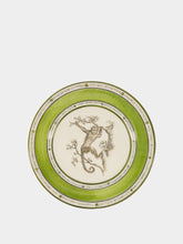 Paravicini Monkey Green Ceramic 11 Dessert Plate