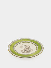 Paravicini Monkey Green Ceramic 12 Dessert Plate