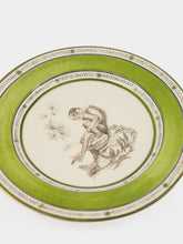 Paravicini Monkey Green Ceramic 12 Dessert Plate