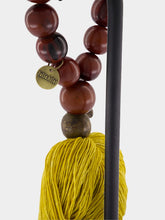 Studio Julia Atlas Brown and Gold Prayer Bead Artwork