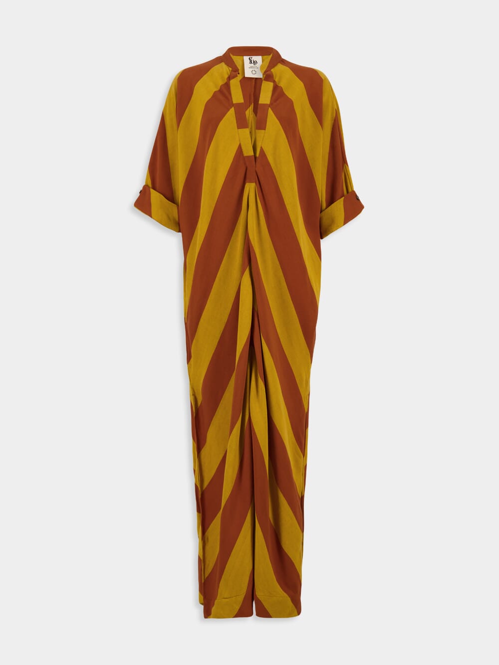 x Marrakshi Morion Yellow Striped Kaftan