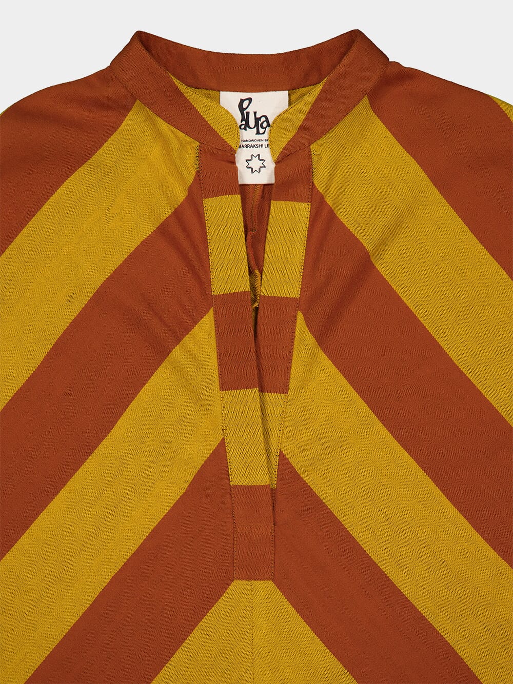 x Marrakshi Morion Yellow Striped Kaftan