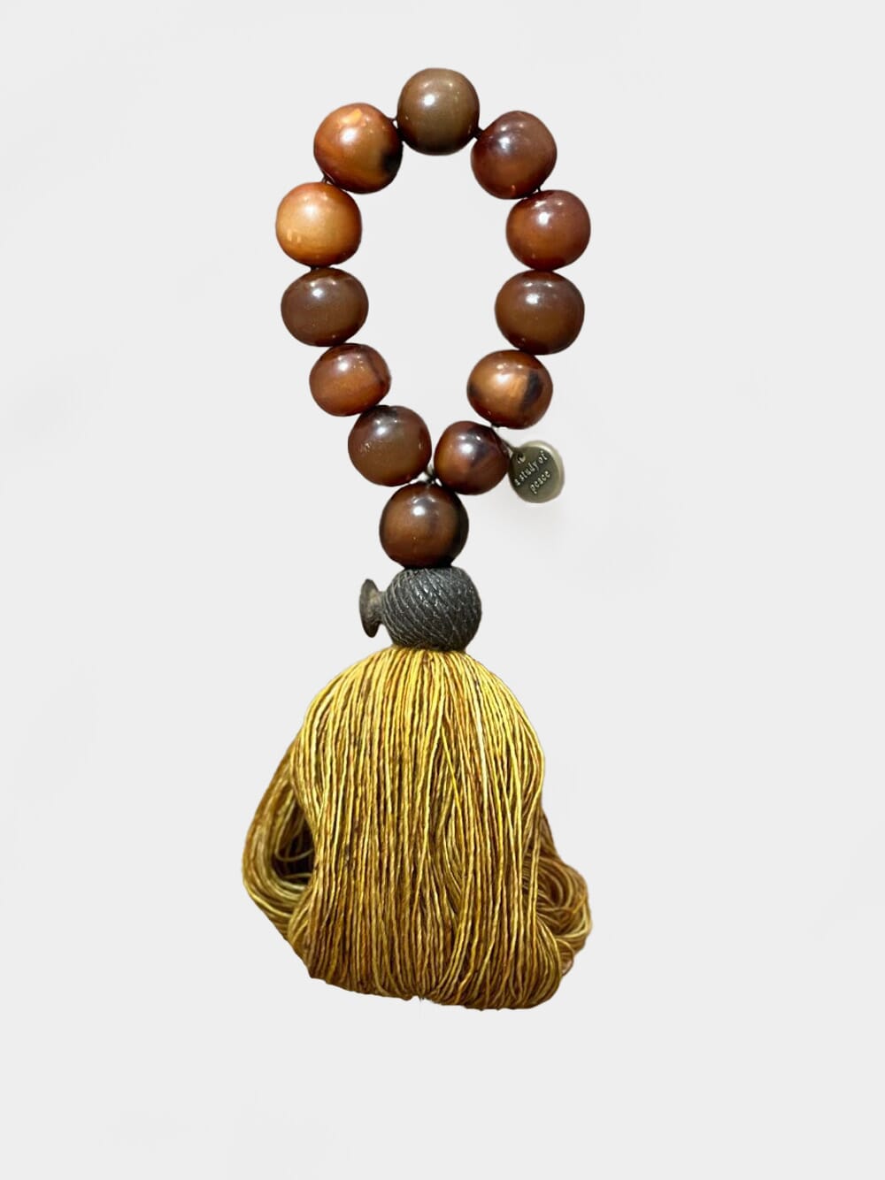 Merino Wool Yellow and Brown Sculpture