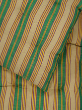 Madam Stoltz Camel  and Green Striped Cotton Mattress