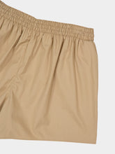 Miu Miu Kaki Poplin Cotton Poplin Shorts