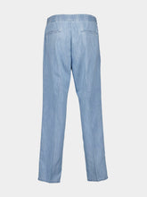 Brunello Cucinelli Light Blue Leisure Fit Trousers