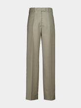 Miu Miu Beige Kid Mohair Straight-Leg Pants