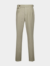 Brunello Cucinelli Light Green Straight Fit Drawstring Pants