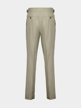 Brunello Cucinelli Light Green Straight Fit Drawstring Pants