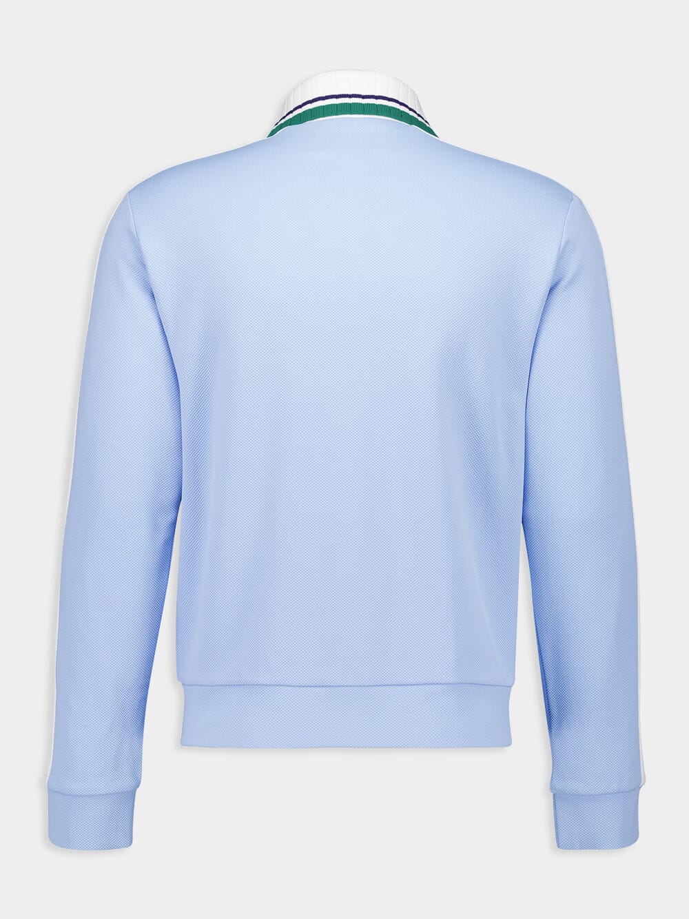 Light Blue Piqué Track Jacket