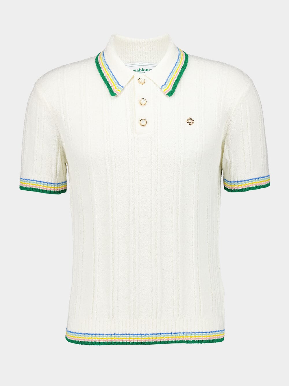 Rib Boucle Polo Shirt