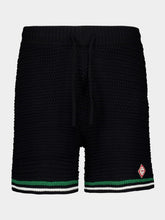 Casablanca Black Crochet Tennis Shorts