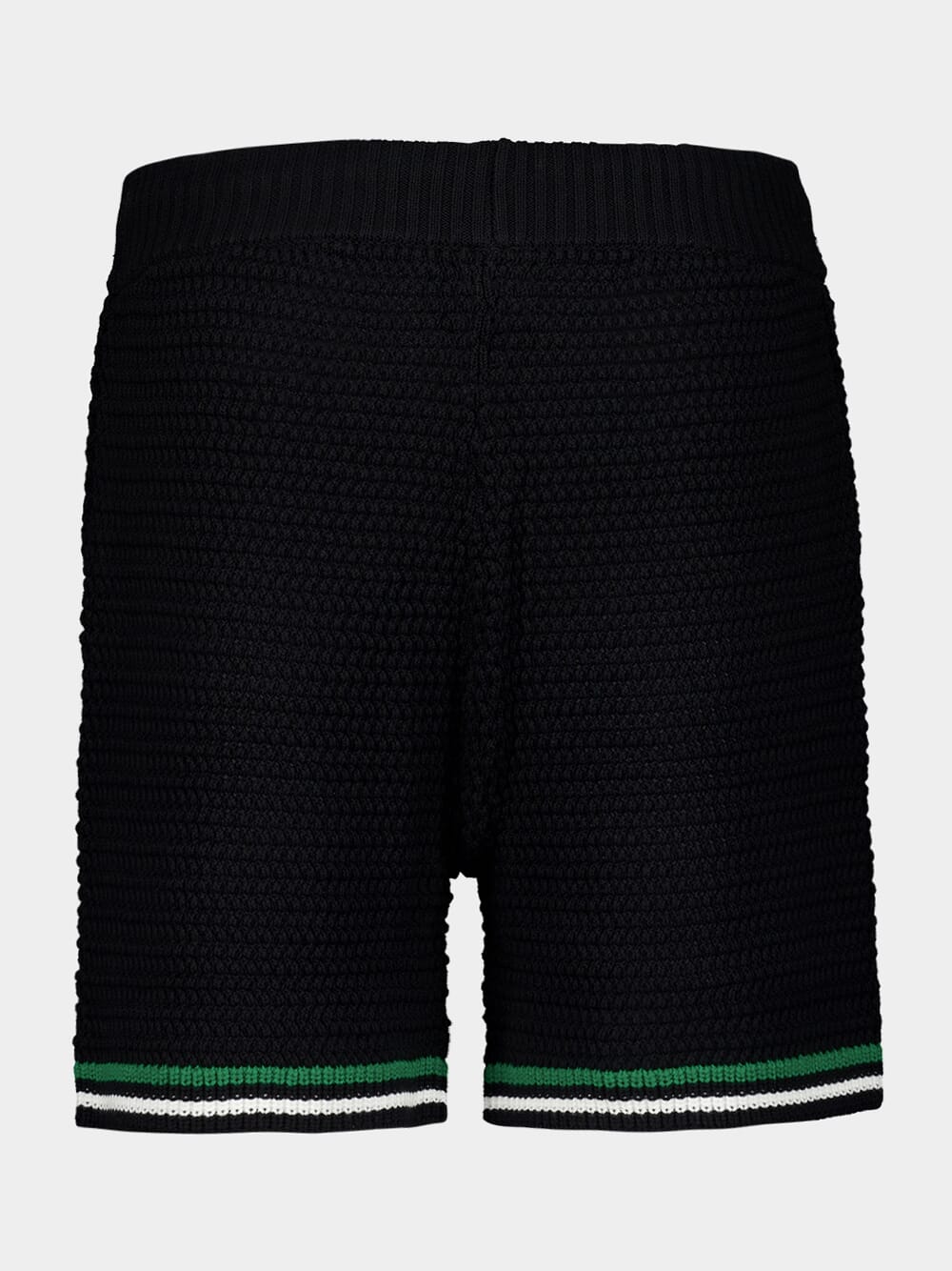 Black Crochet Tennis Shorts