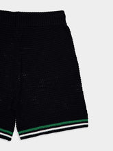 Casablanca Black Crochet Tennis Shorts