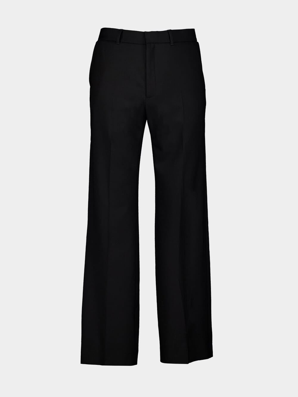 Straight-Leg Wool Trousers