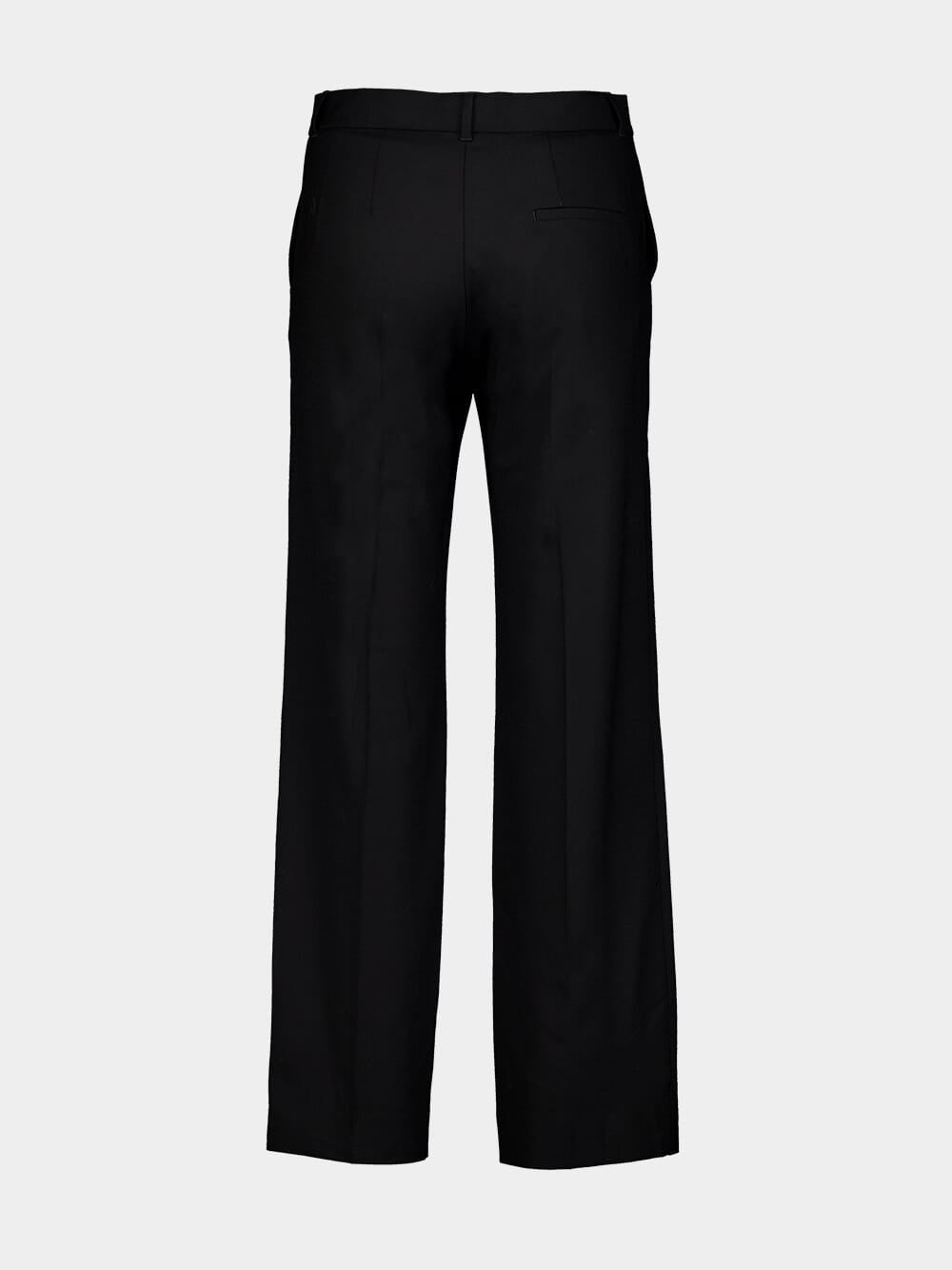 Straight-Leg Wool Trousers