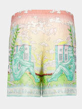 Casablanca Vase Linen Shorts