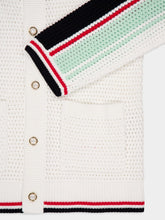 Casablanca Cotton Tennis Crochet Shacket in Multicolour