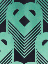 Casablanca Green Gradient Monogram Short Sleeve Silk Shirt