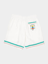 Casablanca White Casa Way Silk Shorts