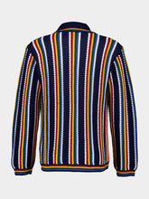 Casablanca Striped Crochet Shirt