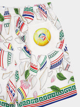 Casablanca White Le Vase Brise Silk Shorts