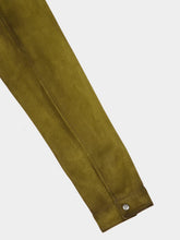 Miu Miu Green Waxed Suede Jacket