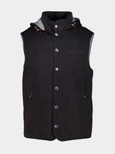 Brunello Cucinelli Anthracite Grey Padded Cashmere Vest