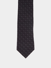 Brunello Cucinelli Anthracite Silk Geometric Tie