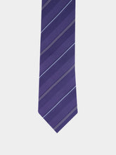 Brunello Cucinelli Denim Striped Silk Tie