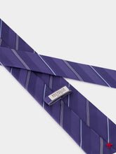 Brunello Cucinelli Denim Striped Silk Tie