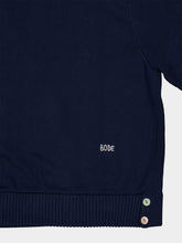 Bode Navy Double-Breasted Cardigan