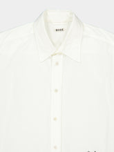 Bode White Monogrammed Poplin Shirt