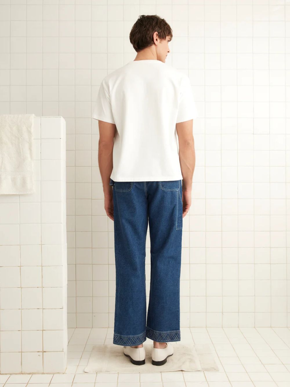 Knolly Brook Embroided Blue Indigo Denim Trousers