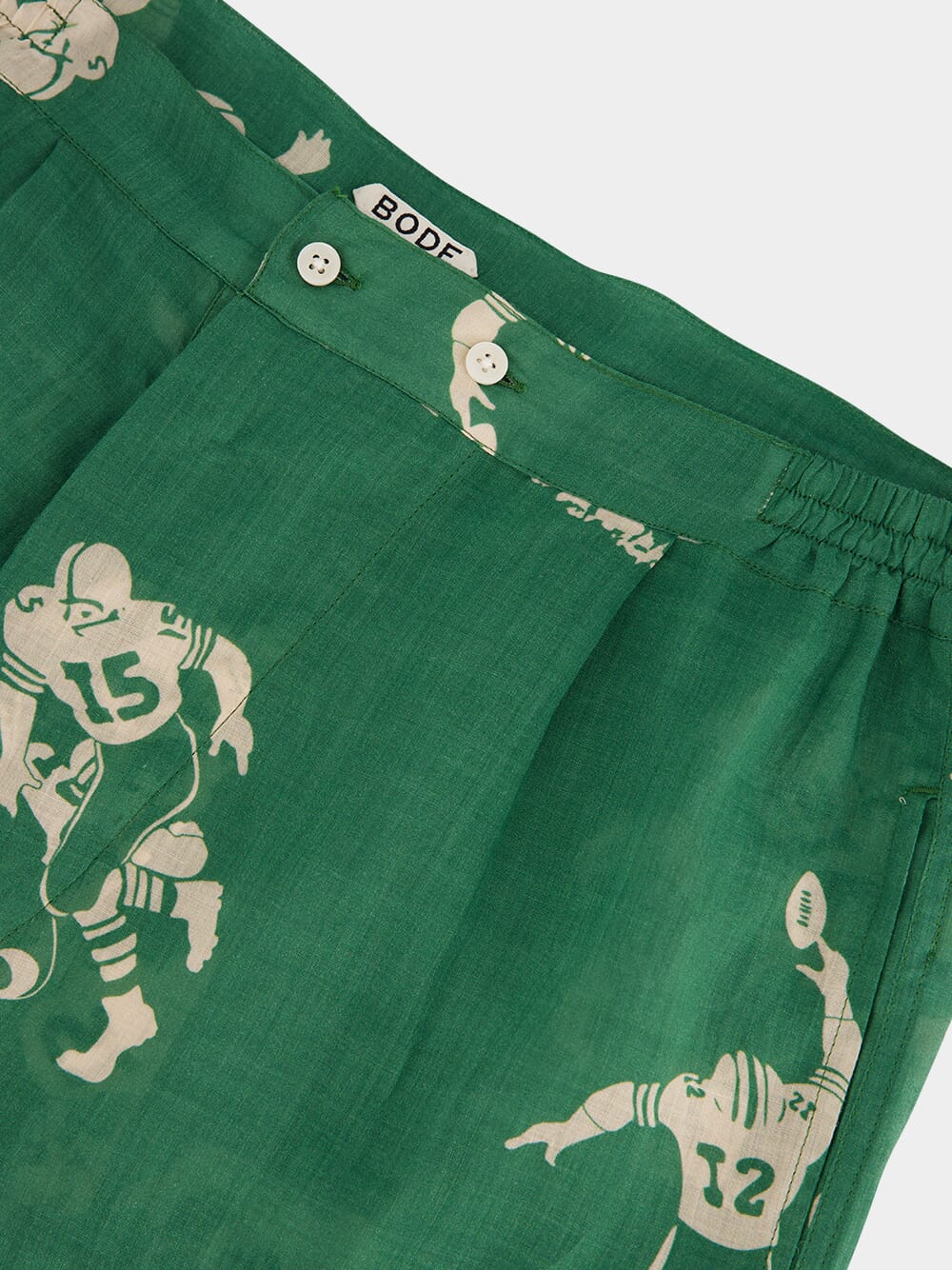 Green Football Silhouette Boxer