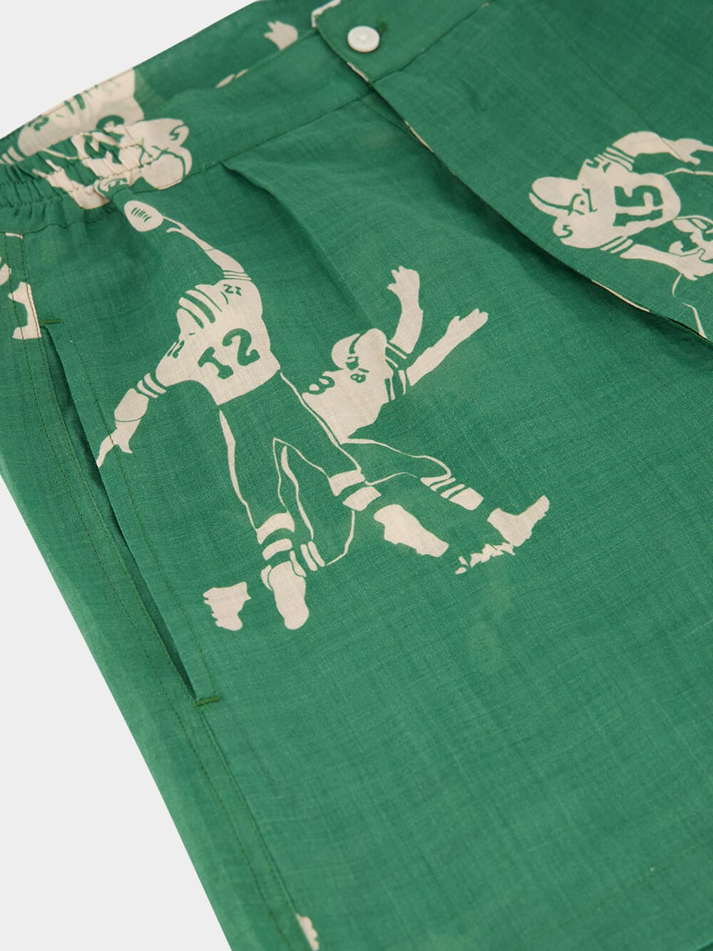 Green Football Silhouette Boxer