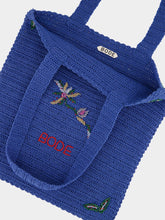 Bode Blue Laurel Crochet Tote