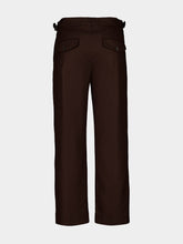 Bode Brown Bramble Side-Buckle Trousers