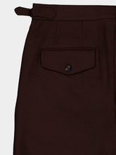 Bode Brown Bramble Side-Buckle Trousers