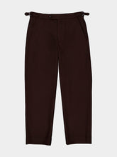 Bode Brown Bramble Side-Buckle Trousers